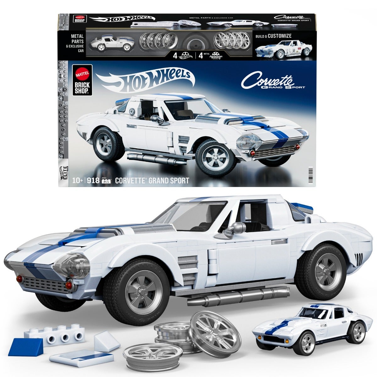 Hot Wheels Brick Shop Elite Series Corvette Sport