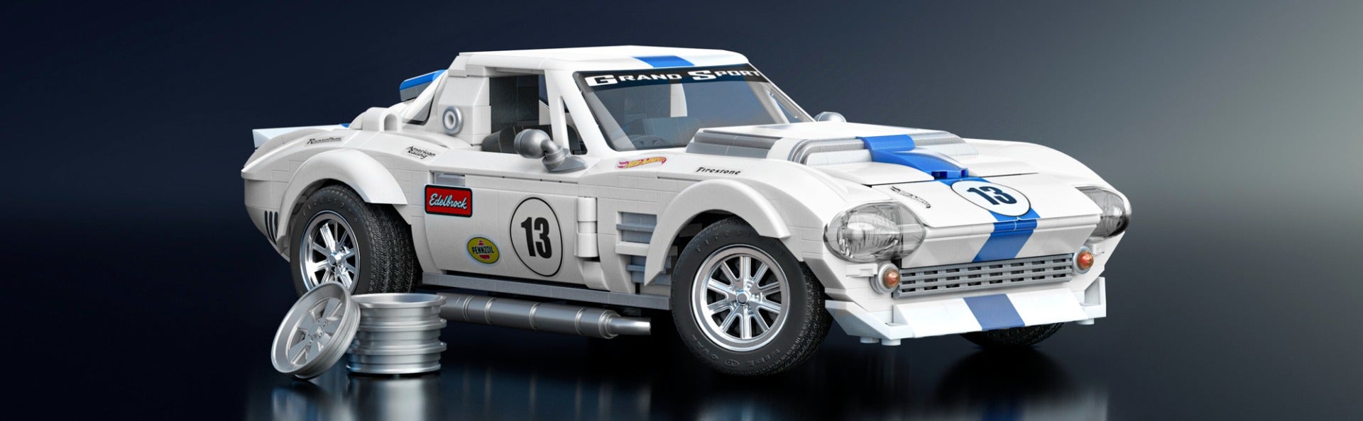 Hot Wheels Brick Shop Elite Series Corvette Sport