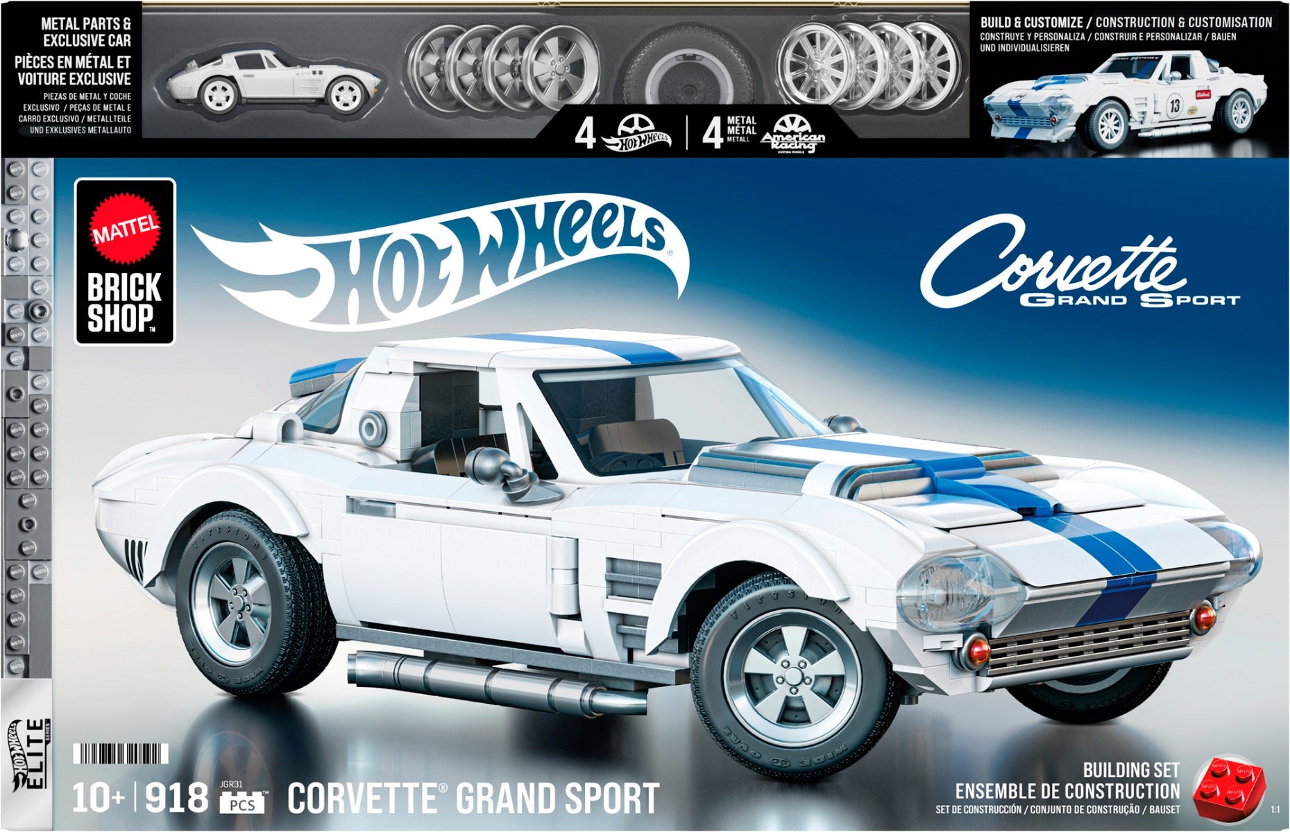 Hot Wheels Brick Shop Elite Series Corvette Sport