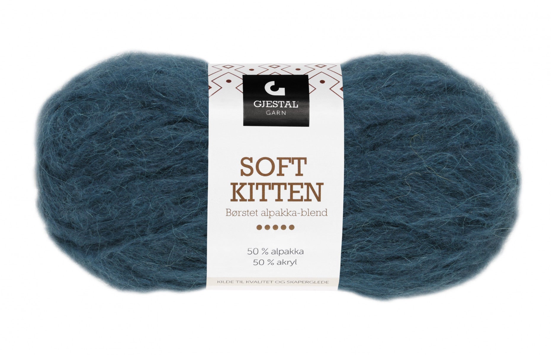 Garn Gjestal Soft Kitten 50g Petrol melert