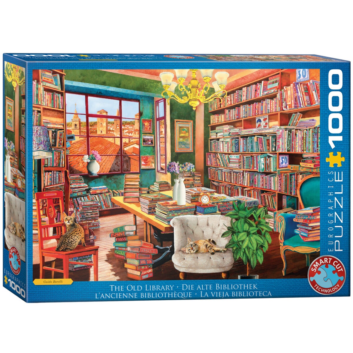 Puslespill 1000 The Old Library Eurographics