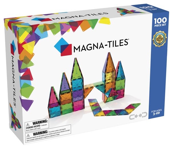 Magna-Tiles Clear Colours 100 Pcs