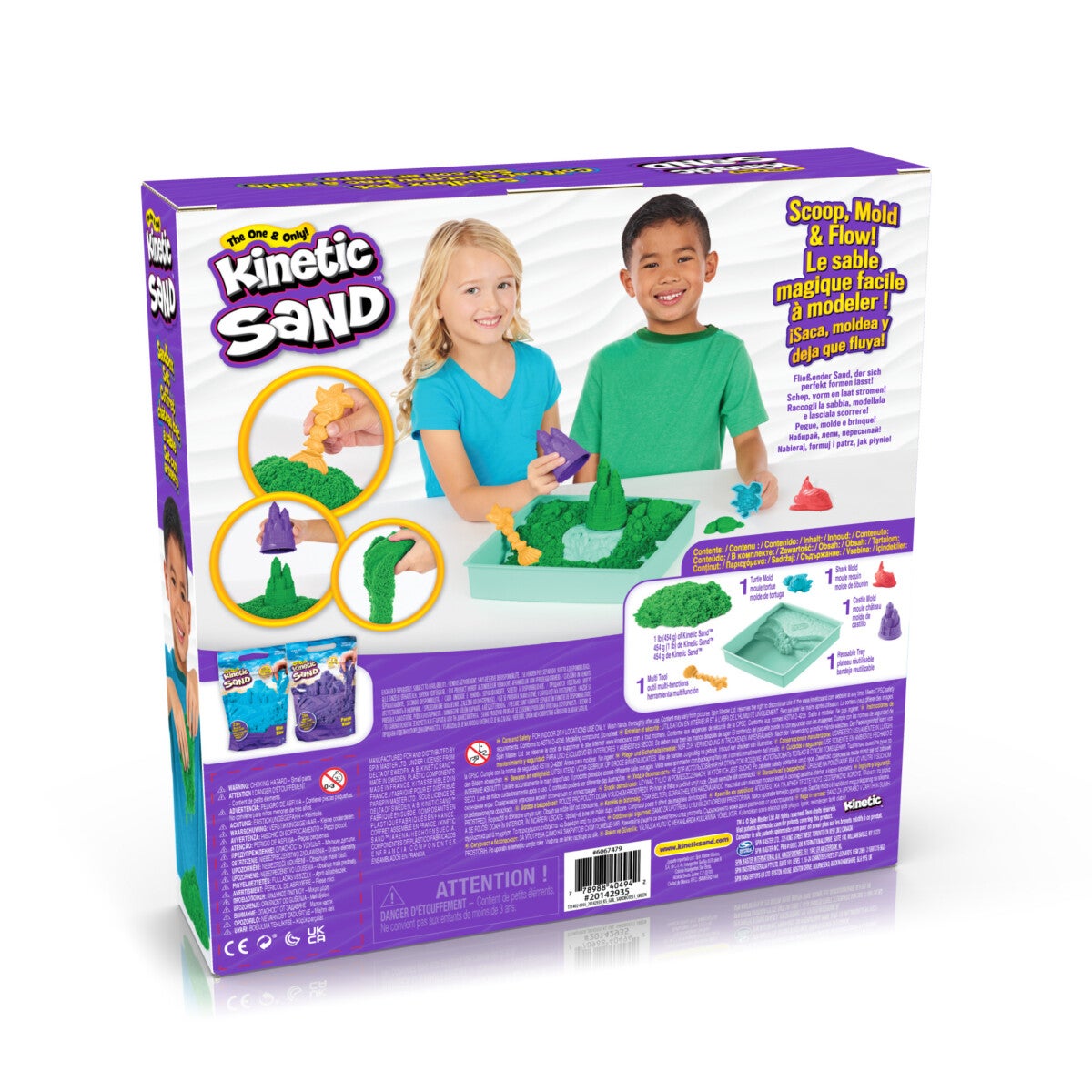 Kinetic Sand Sandbox Set Green