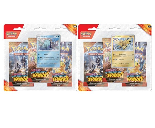 Pokemon SV8 Surging Sparks Blister 3pk - Scarlet & Violet