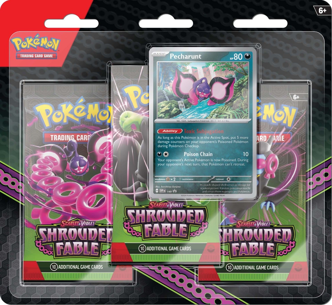 Pokemon SV6.5 Shrouded Fable Blister 3pk - Scarlet & Violet