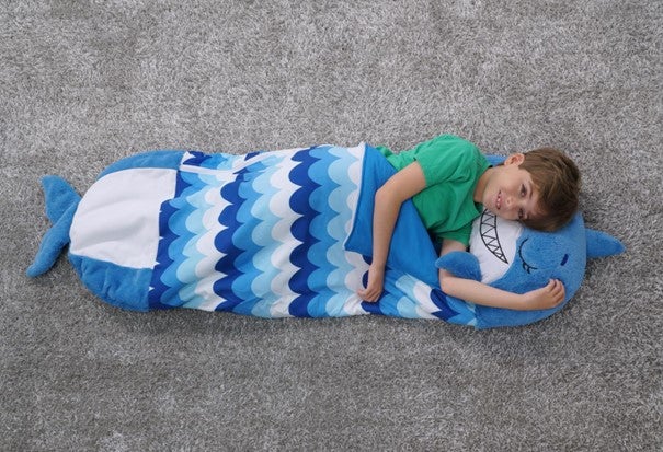 Happy Nappers sovepose sandal the blue shark