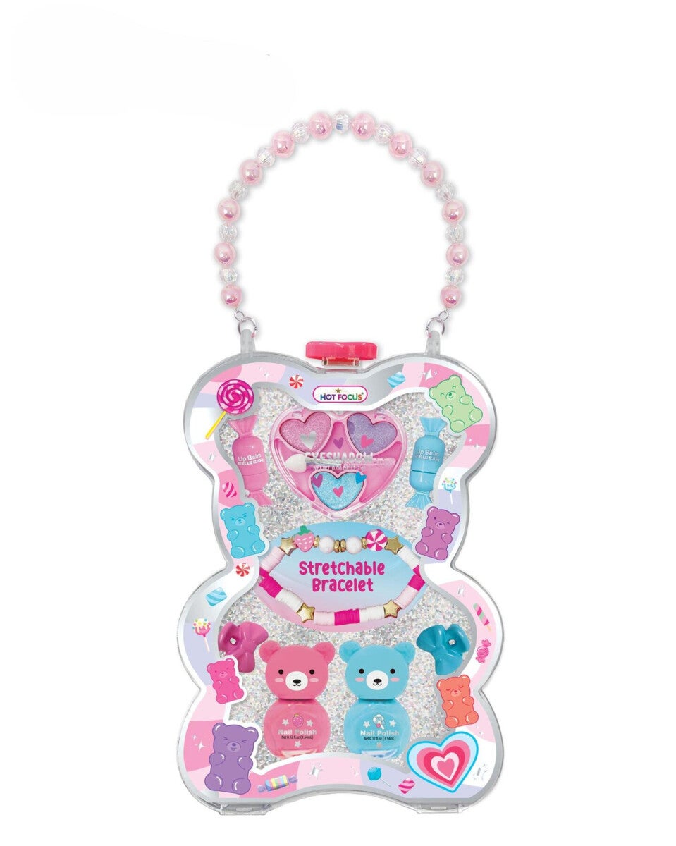 Sminkeboks m/armbånd og neglelakk