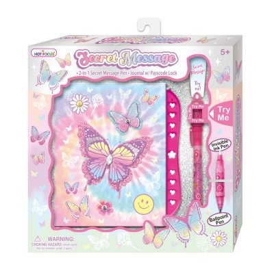 Hot Focus Notatbok m/secret message penn Butterfly