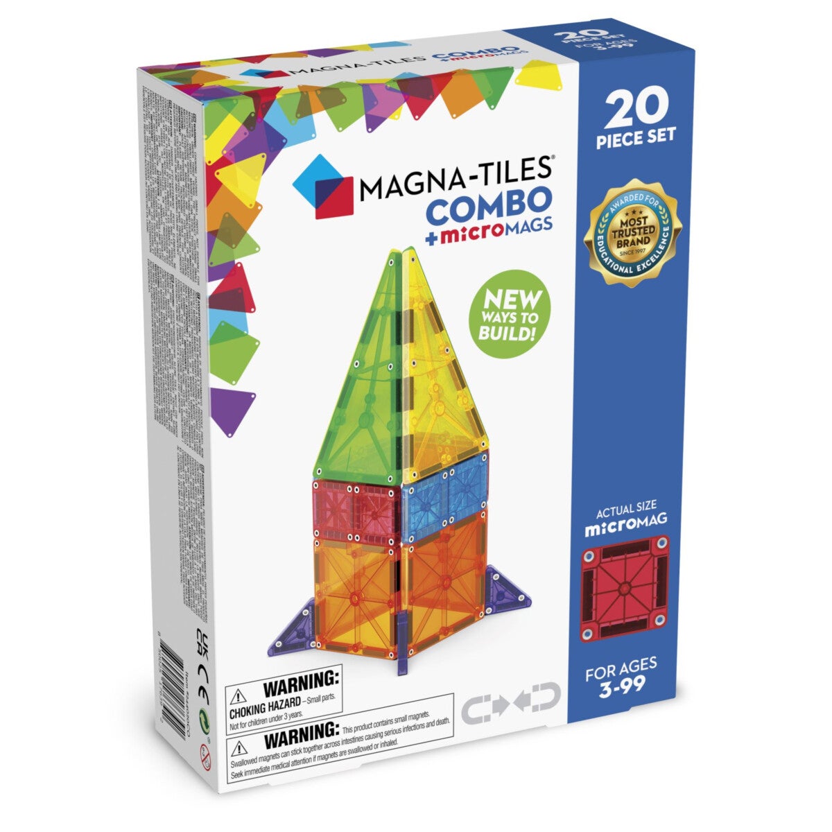 Magna-Tiles Micromags Combo 20 Pcs