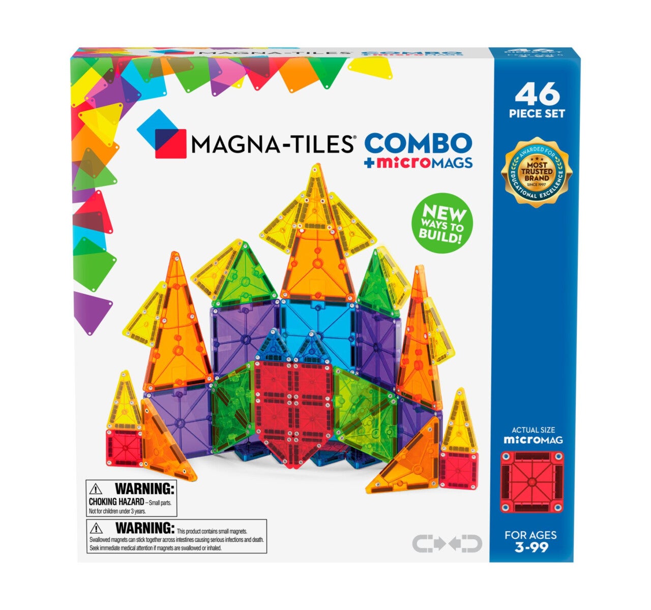 Magna-Tiles Micromags Combo 46 Pcs