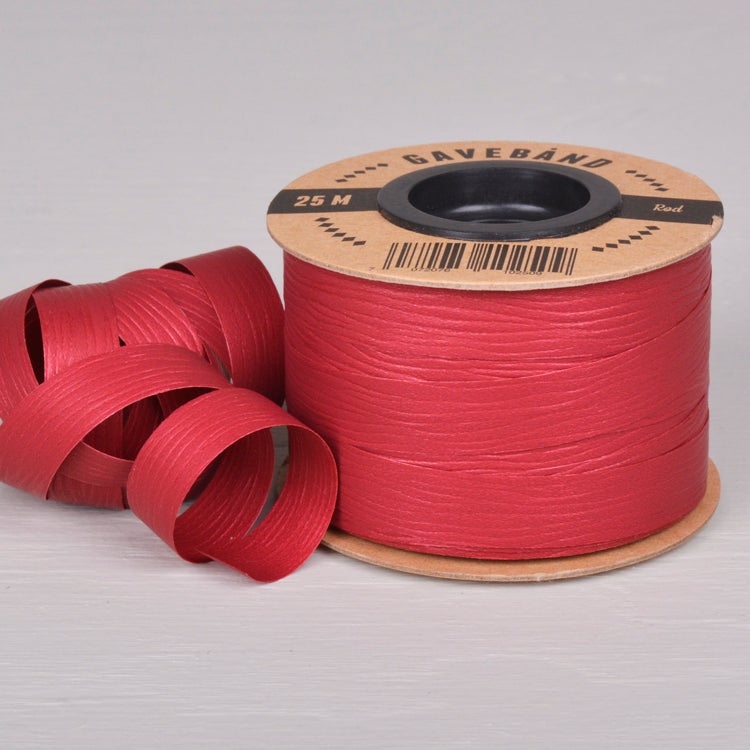 Gavebånd Rød 10mm X 25m