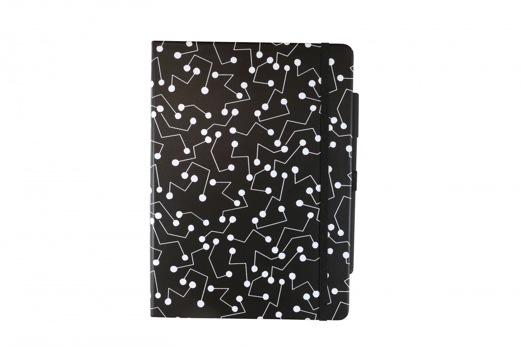 Notatbok Agenzio L Hard Black White