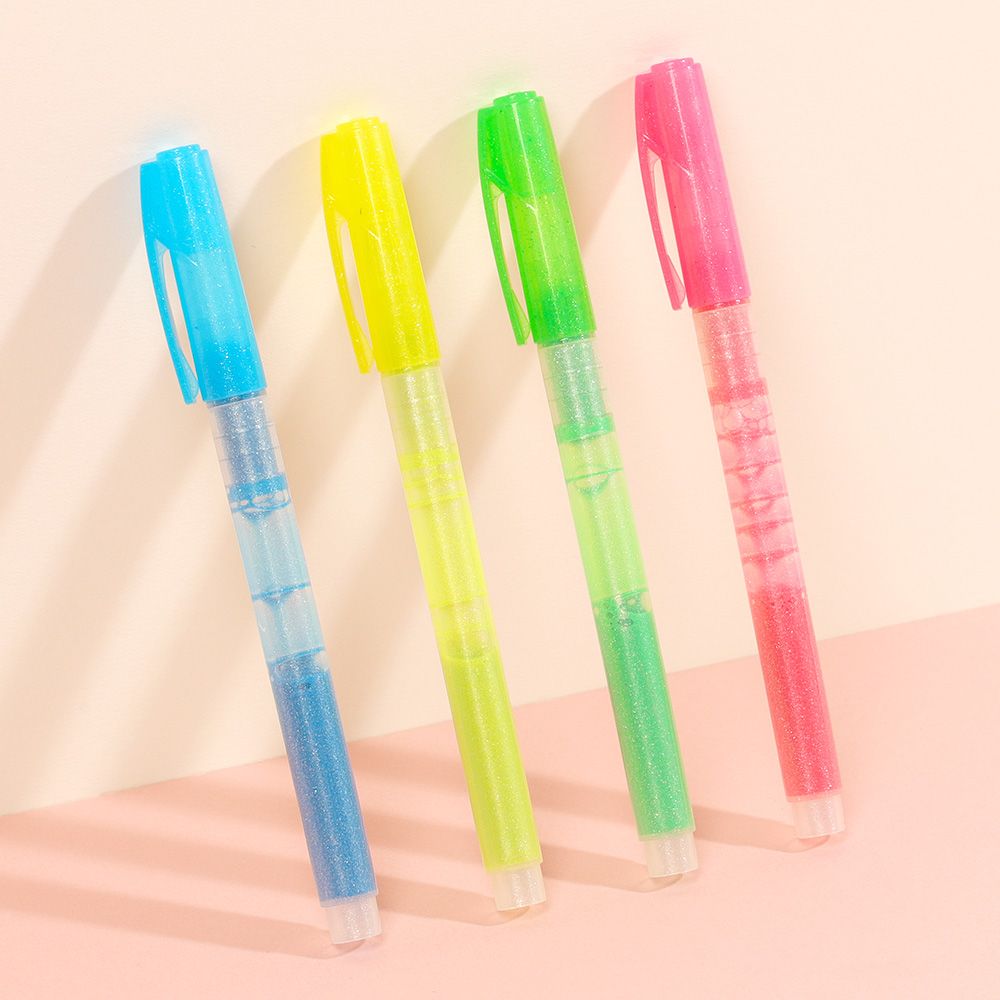 Tekstmarkere Glitter Highlighters 4