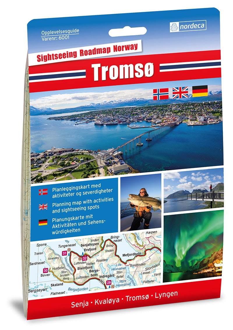 Tromsø 1:250 000 - Bilguide for aktiviteter, attraksjoner og severdig