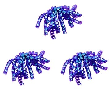 Rosett Dark Purple Irid 3Stk