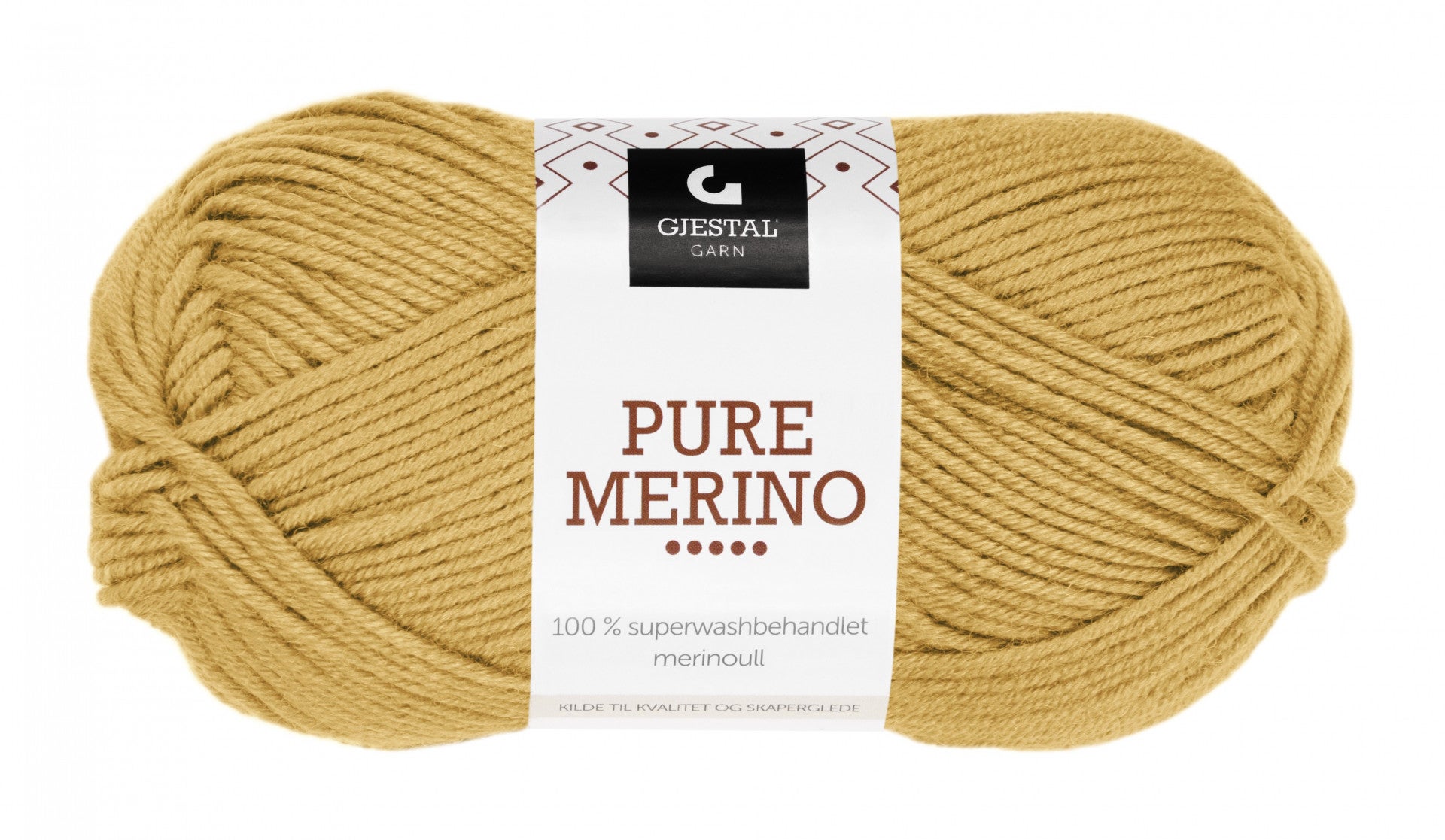 Garn Gjestal Pure Merino 50g Gul