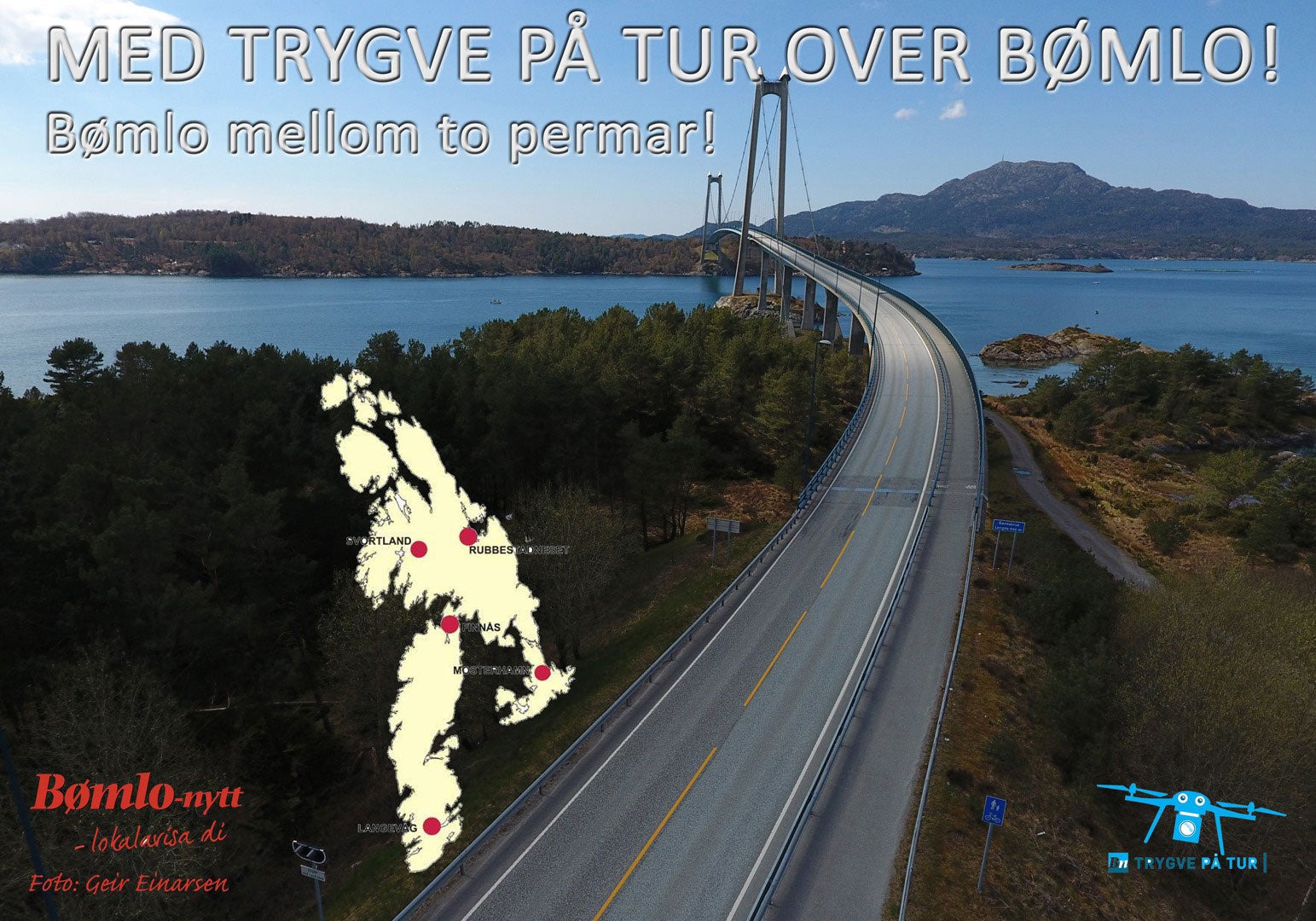 Med Trygve på tur over Bømlo - Bømlo mellom to permar