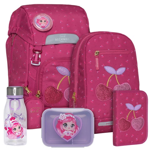 Pakke skolesekk 1.kl Cherry 22L - Beckmann