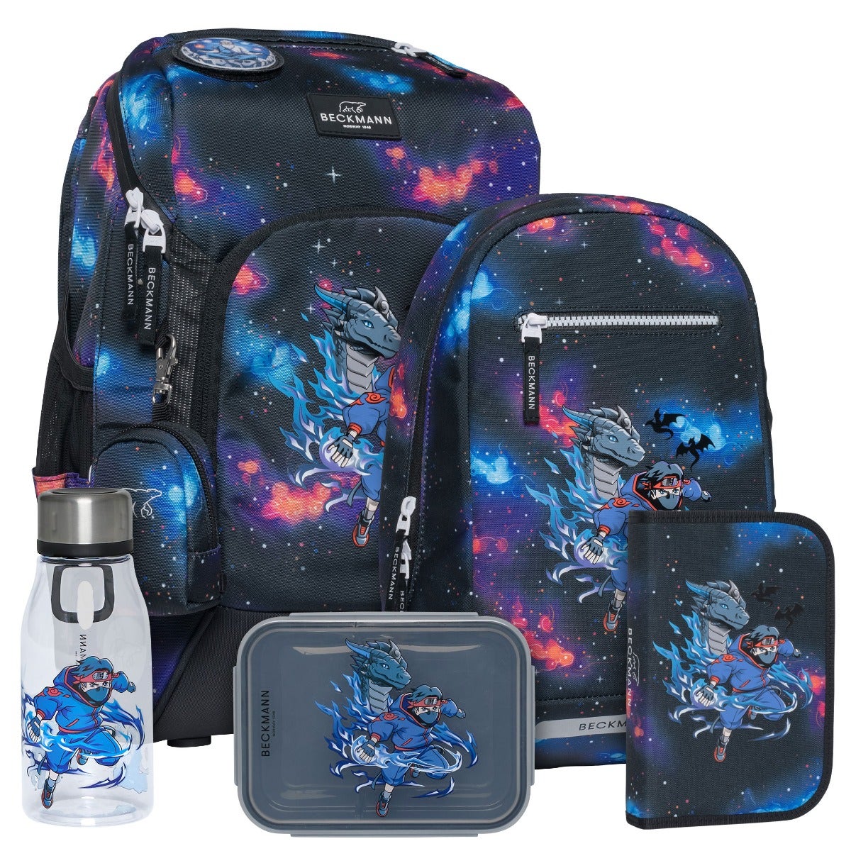 Pakke skolesekk 1.kl Ninja Elements Active Air FLX - Beckmann