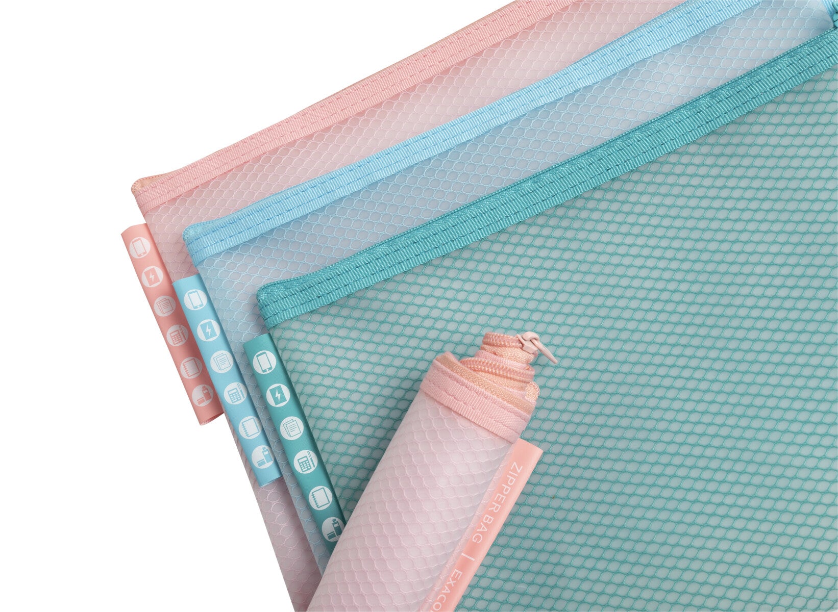 Oppbevaringsmappe gl.lås A5 Pastell ass