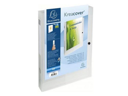 Dokumentboks Exacompta PP A4 klar