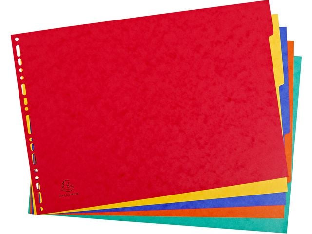 Skilleblad Exacompta A3 landskap 5 delt