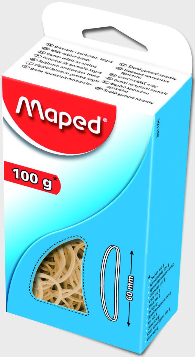 Gummistrikk Maped 100g brun