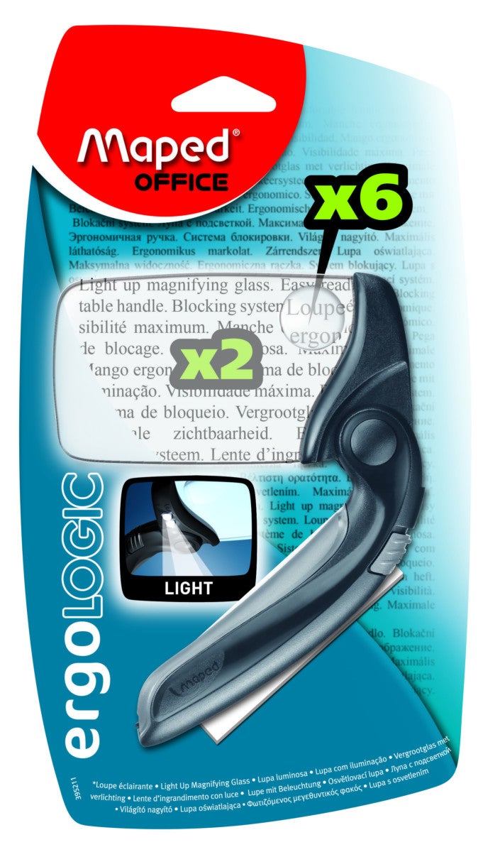 Forstørrelseglass Maped m/lys