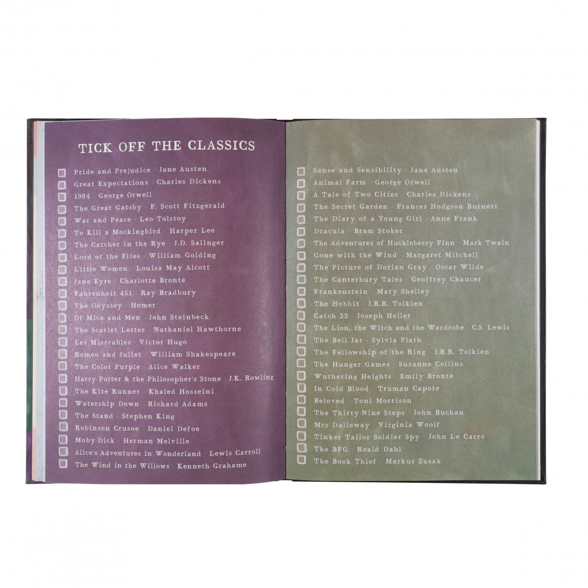 Journal Book Bucket List