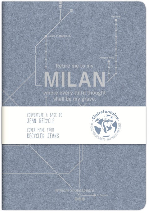 Notatbok A4 Jeans linjer