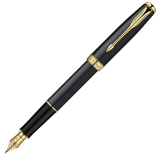 Parker Sonnet Fyllepenn Matt Black GT Medium