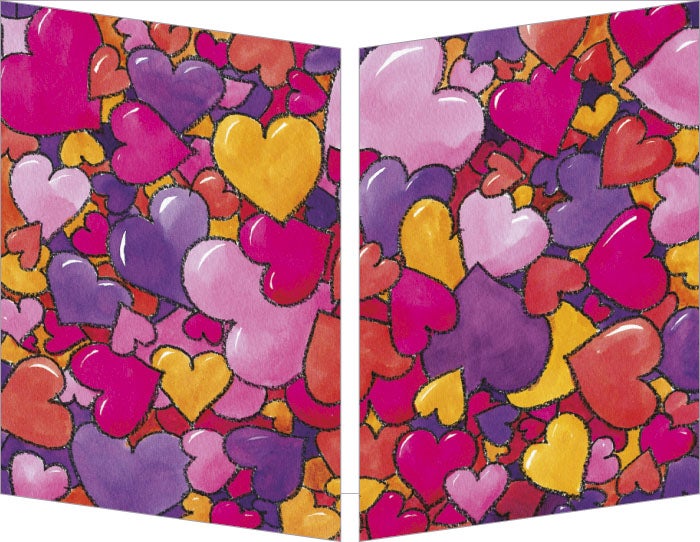 Klaffekort En haug av hjerter