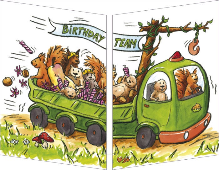 Klaffekort The Birthday Team