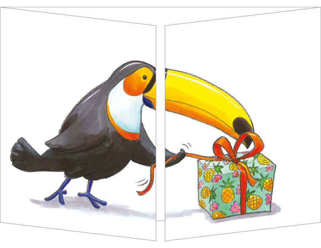 Klaffekort Toucan & gave