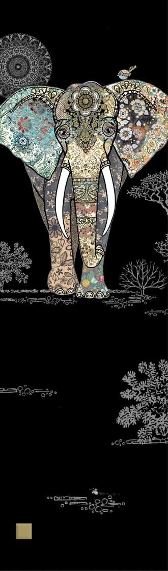Bokmerke 5x17cm Bug Art motiver elefant