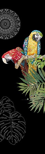 Bokmerke Bug Art 2 papegøyer - 5x17cm