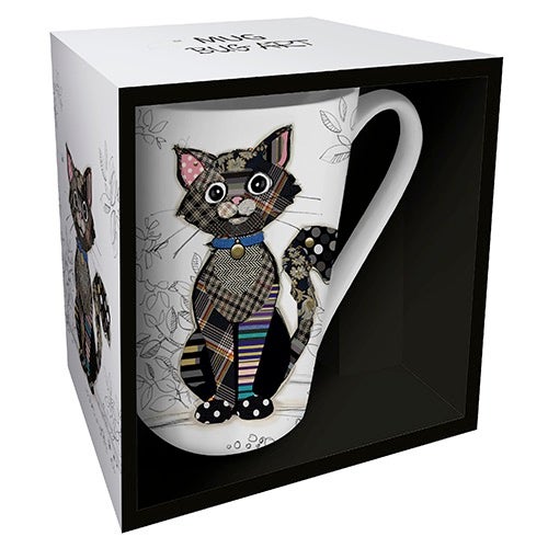 Krus XL 435ml Katt svart