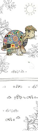 Bokmerke Bug Art skilpadde - 5x17cm