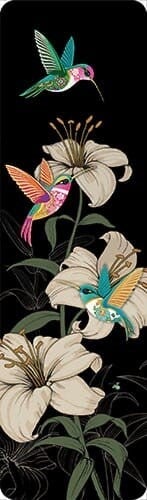 Bokmerke Bug Art kolibri - 5x17cm