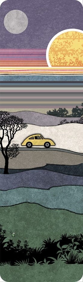 Bokmerke Bug Art Scenic liten bil - 5x17cm