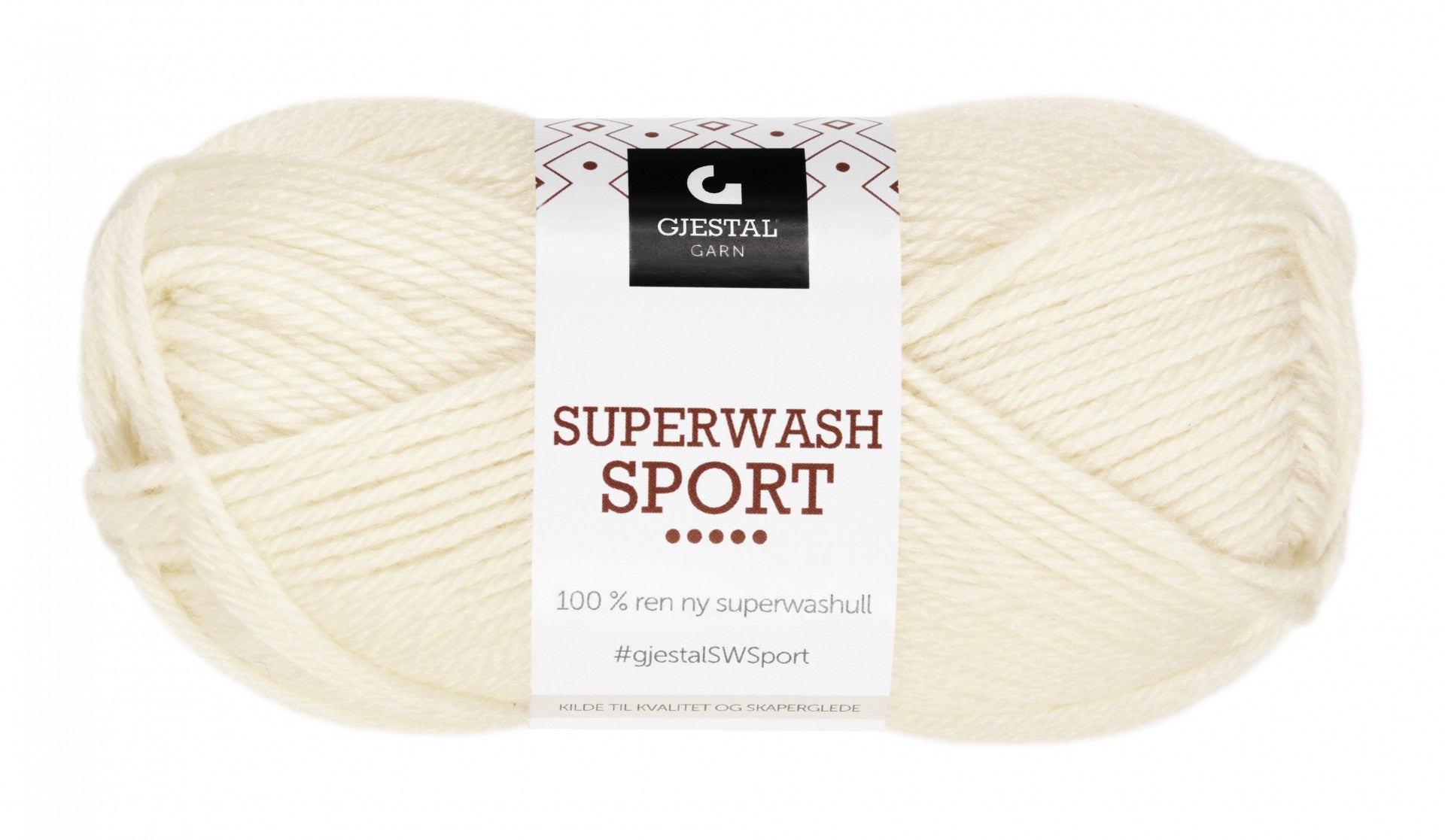 Garn Gjestal Superwash Sport 50g Offwhite