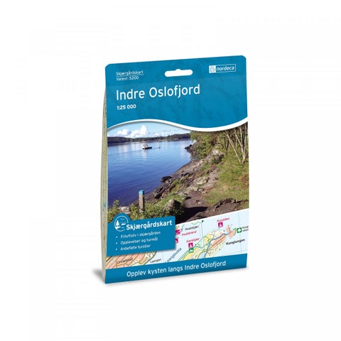 Skjærgårdskart Indre Oslofjord - Kystkart for padlere, fiskere og turgåere