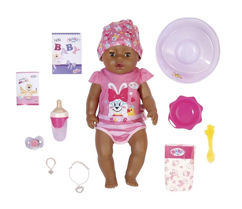 Dukke Baby Born Magisk Jente Brune øyne 43cm