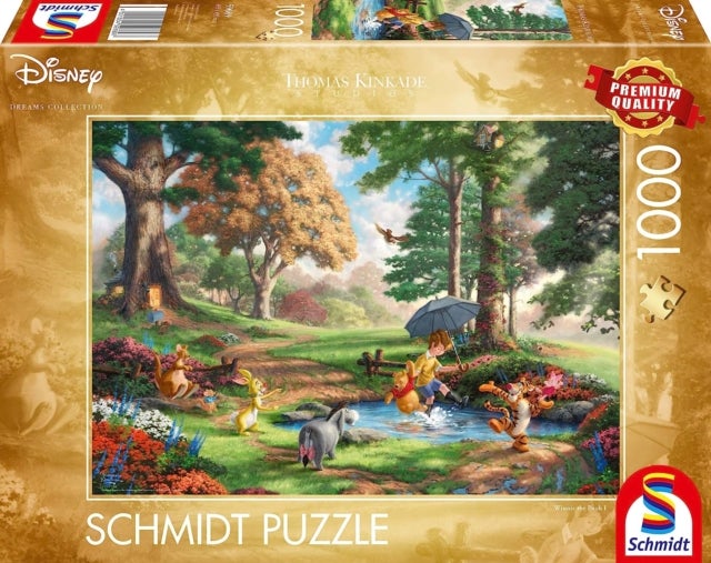 Disney Dreams Collection - Winnie the Pooh by Thomas Kinkade 1000 Piece Schmidt Puzzle - 1000 Piece Schmidt Puzzle