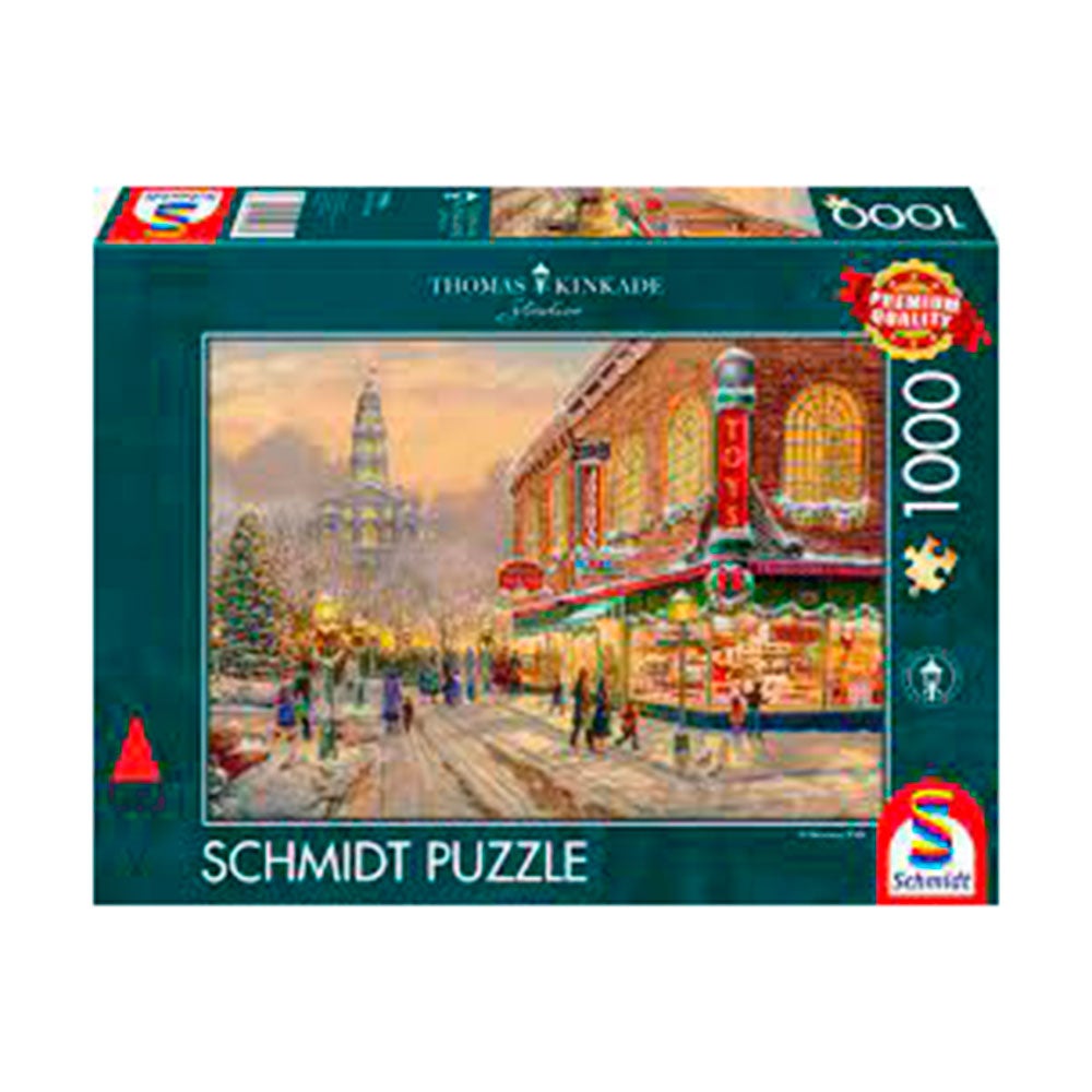 Puslespill Schmidt 1000 Kinkade Christmas wish