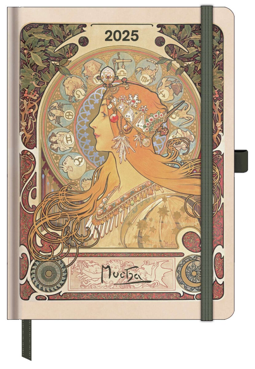 Agenda 2025 Alfons Mucha 16x22cm