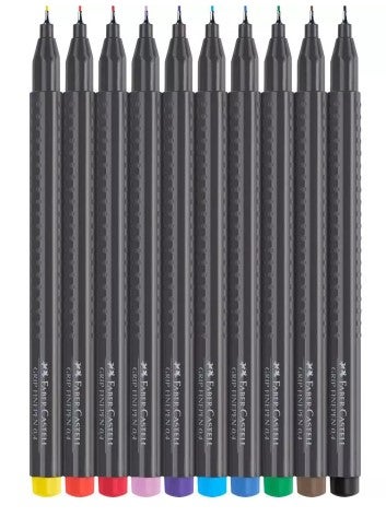 Fineliner Faber Grip 10 Stk