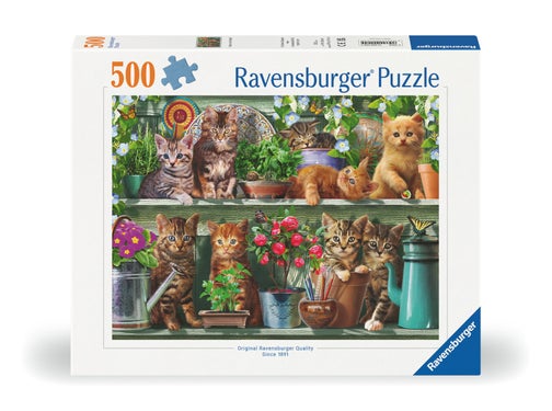 Puslespill 500 Cats On Shelf Ravensburger