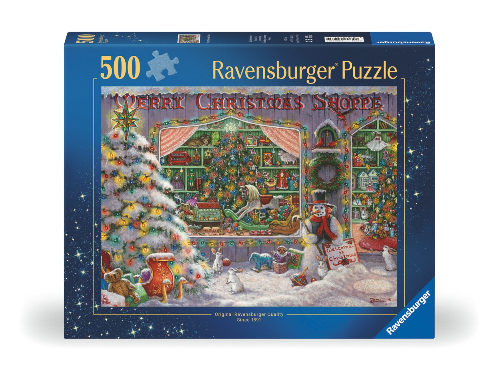 Puslespill 500 Julebutikken Ravensburger