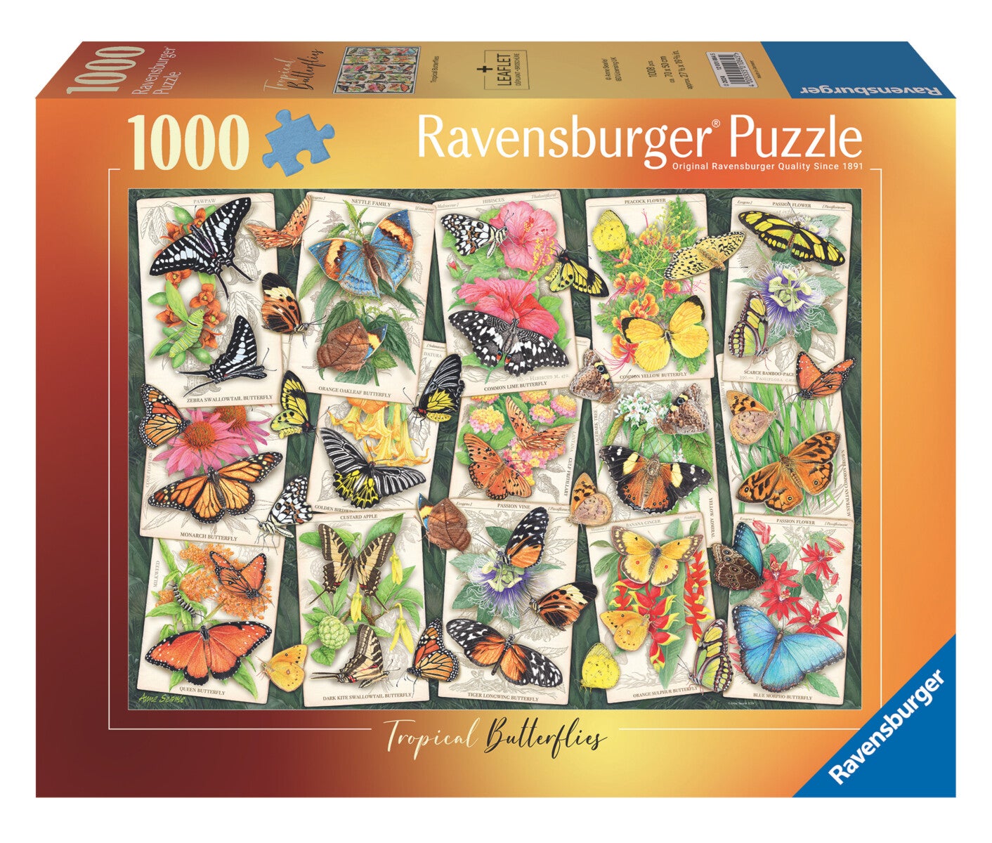 Puslespill 1000 Sommerfugl Ravensburger